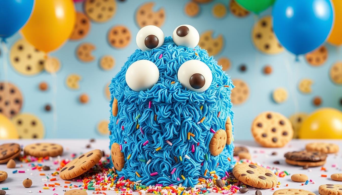 Cookie Monster Smash Cake: A Blue-tiful Mess!