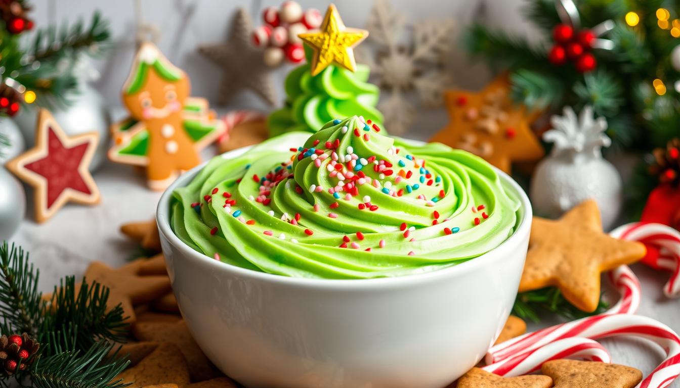 "No-Bake Christmas Tree Cake Dip"