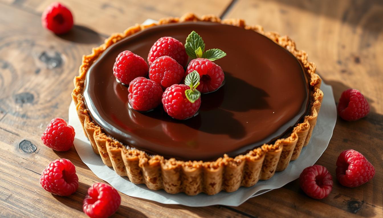 Decadent Chocolate Raspberry Tart