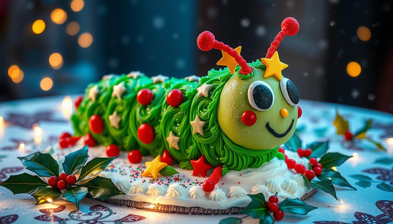 Christmas Caterpillar Cake: A Festive Delight